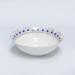 6 inch blue dot ceramic bowl - وعاء 6" بنقاط زرقاء