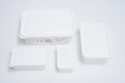 plastic storage box set - طقم صناديق بلاستيكية 4 قطع