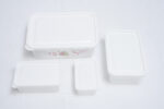 plastic storage box set - طقم صناديق بلاستيكية 4 قطع