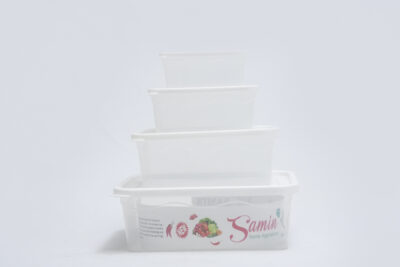 plastic storage box set - طقم صناديق بلاستيكية 4 قطع