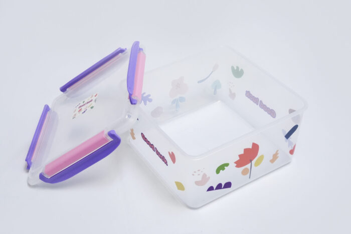 plastic food storage set - صندوق طعام بلاستيكي 3 قطع