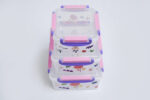 plastic food storage set - صندوق طعام بلاستيكي 3 قطع