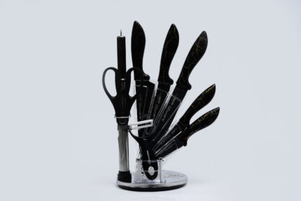 8-piece rotating knife set - طقم سكاكين دوار 8 قطع