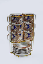 12-piece tea cup and saucer set - طقم أكواب شاي وصحون 12 قطعة