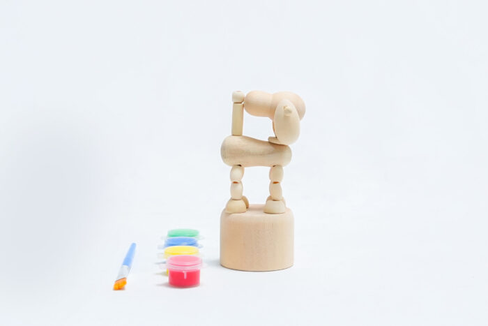 wooden craft decoration for kids - 24001-17 زخارف خشبية قابلة للطلاء 25T4