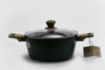 26 cm non-stick cooking pot - وعاء طهي 26 سم – وعاء طهي غير لاصق متين مع غطاء للاستخدام اليومي