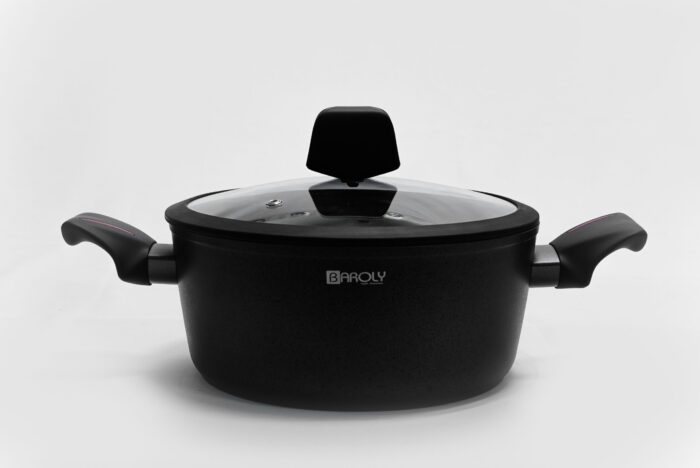 24 cm non-stick cooking pot - وعاء الطهي 24 سم – وعاء طهي غير لاصق ممتاز مع غطاء