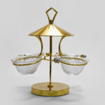 glass candy jar TK-0260 - جرة الحلوى TK-0260 – جرة تخزين زجاجية أنيقة مع غطاء للحلويات والوجبات الخفيفة