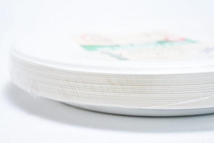 eco-friendly plastic plates - أطباق بيضاء دائرية بلاستيكية 10 إنش 25 حبة