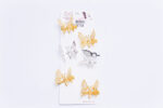 butterfly hair clips for kids - مشبك شعر 3030 E -224 WH /
