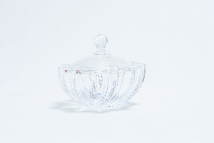 glass dessert plate 50837-7D - طبق حلوى زجاجي 50837 - 7D