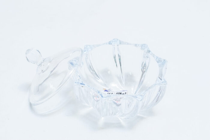 glass dessert plate 50837-7D - طبق حلوى زجاجي 50837 - 7D