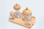 kitchen bottle set LY225 - مجموعة زجاجات المطبخ 4 قطع LY225