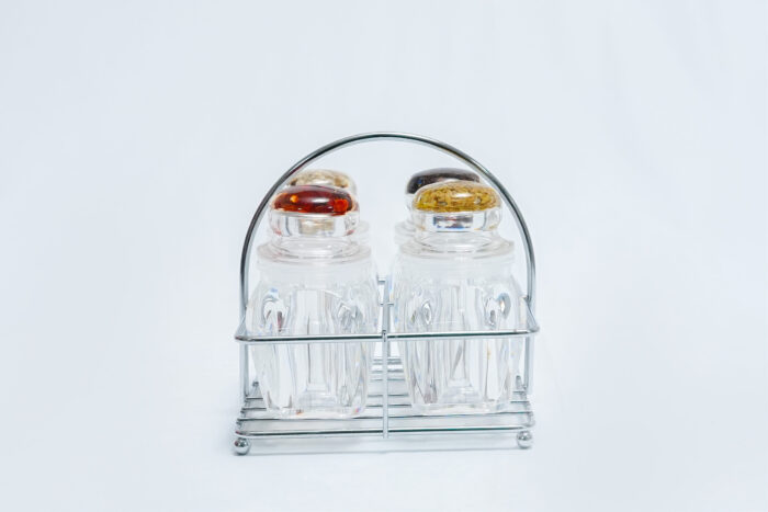 4-piece circular resin set F352 - طقم 4 قطع من الراتنج الدائري F352