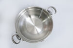 deep silver pattern bowl - وعاء عميق بنمط فضي متلألئ