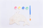 Wooden Dolphin Painting Set - طقم رسم دولفين خشبي. 25T4-16