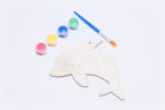 Wooden Dolphin Painting Set - طقم رسم دولفين خشبي. 25T4-16