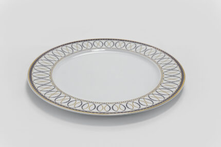 27 cm round dinner plate - طبق عشاء دائري 27 سم – موديل 520936796061A | طبق أنيق ومتين للاستخدام اليومي والرسمية