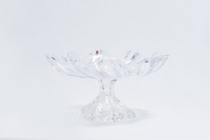 MS8033F Clear Glass Fruit Bowl - وعاء فواكه MS8033F