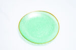 decorative green plastic plate - طبق بلاستيكي (أخضر) مزخرف