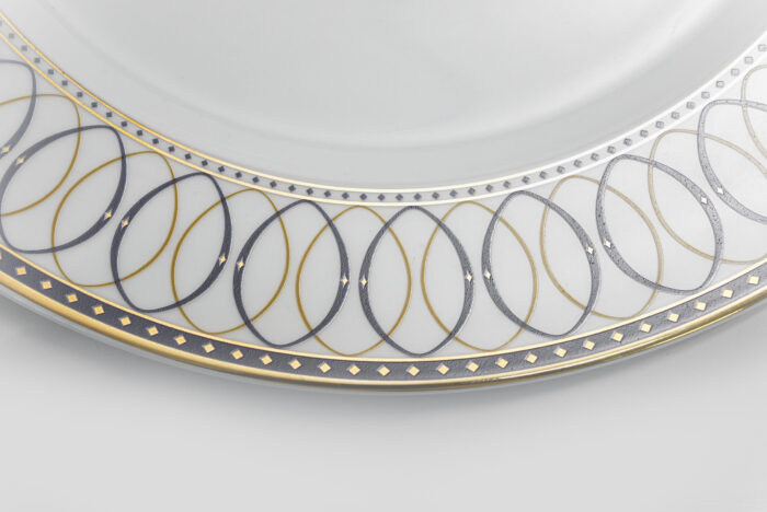 27 cm round dinner plate - طبق عشاء دائري 27 سم – موديل 520936796061A | طبق أنيق ومتين للاستخدام اليومي والرسمية