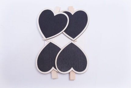 Wooden Heart Clips T4-16 - مشابك خشبية T4- 16-