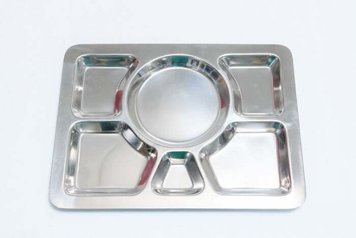 stainless steel divided plate - طبق مقسم مستطيل من الفولاذ المقاوم للصدأ – AM0351