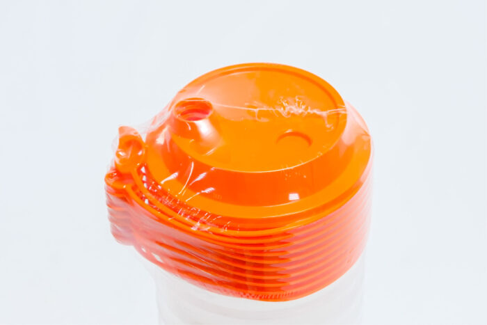 transparent cup with lid 500ml - كوب شفاف مع غطاء 500 مل