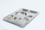 stainless steel divided plate - طبق مقسم مستطيل من الفولاذ المقاوم للصدأ – AM0351