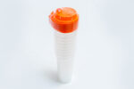 transparent cup with lid 500ml - كوب شفاف مع غطاء 500 مل