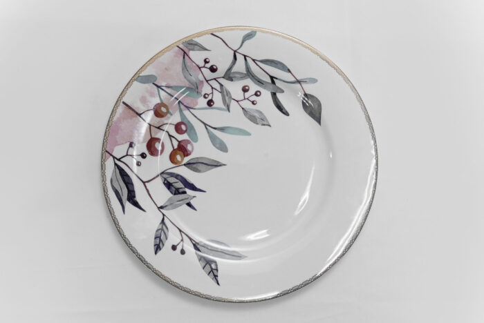 10.6 inch dinner plate - طبق عشاء دائري أنيق 10.6 بوصة – كبير وأنيق وقوي – طبق تقديم عالي الجودة 10.6 بوصة