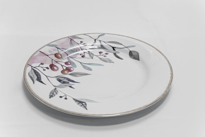 10.6 inch dinner plate - طبق عشاء دائري أنيق 10.6 بوصة – كبير وأنيق وقوي – طبق تقديم عالي الجودة 10.6 بوصة