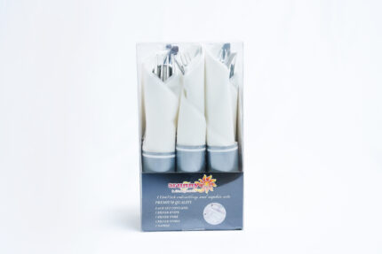 luxury plastic cutlery set - طقم أدوات المائدة البلاستيكية الفاخرة