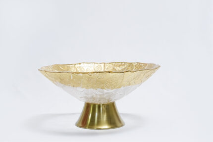 Gold Crystal Bowl 0102 - كريستال - 0102 ذهبي