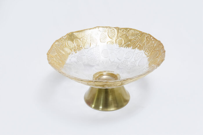 Gold Crystal Bowl 0102 - كريستال - 0102 ذهبي