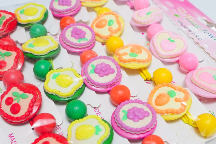 colorful hair clips for kids - رباط شعر F.C261F-2