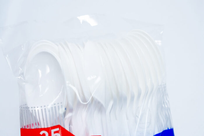 medium plastic spoons - ملعقة بلاستيكية متوسطة 25 قطعة HSMDSPM