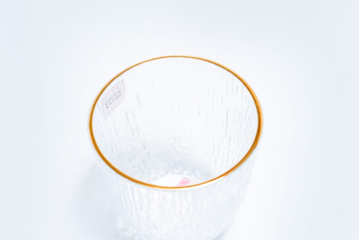 luxury glass juice cup set - طقم أكواب عصير زجاجية 6 قطع Y6OOGJB