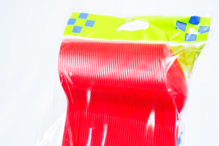 large red plastic spoons - ملعقة بلاستيكية حمراء كبيرة 50 قطعة