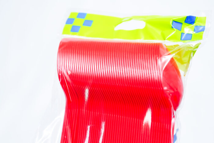 large red plastic spoons - ملعقة بلاستيكية حمراء كبيرة 50 قطعة