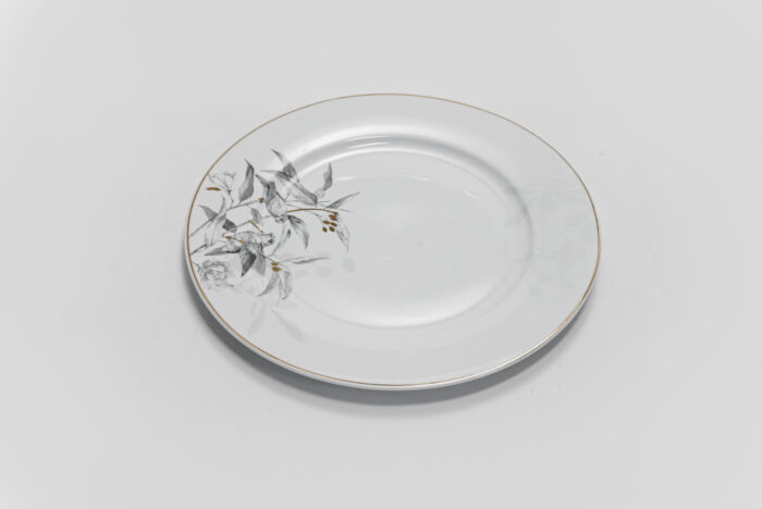 Elegant Round Dinner Plate SC3807 - طبق عشاء دائري أنيق SC3807 – أدوات مائدة متينة وأنيقة