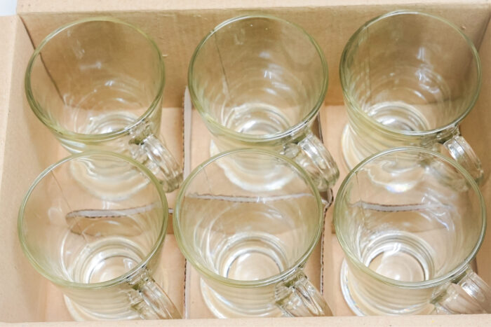 6-piece glass cup set - طقم كؤوس زجاجية 6 قطع SQ9116GCL