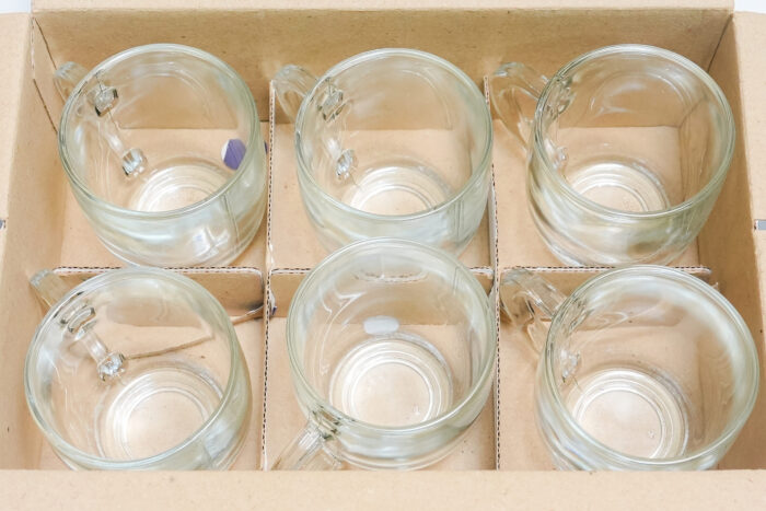 6-piece glass set - طقم ن زجاج 6 قطع CP9019GCL