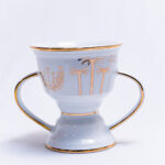 ceramic mug with gold palm design - MUG/BR-07-MS