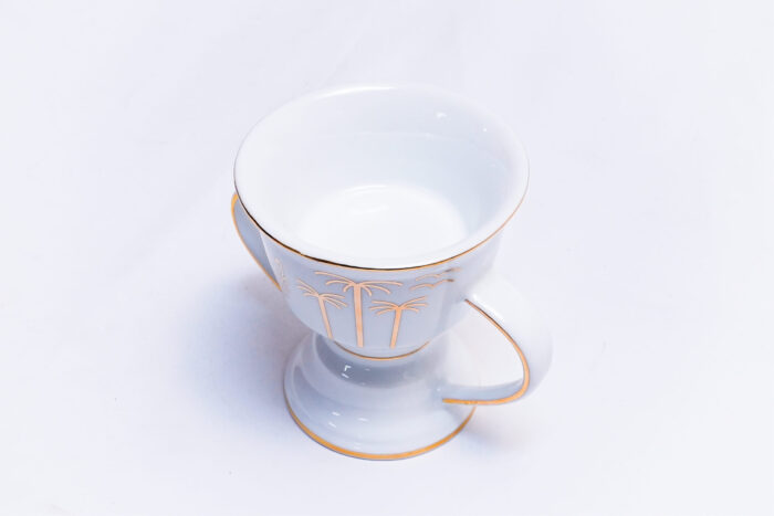 ceramic mug with gold palm design - MUG/BR-07-MS