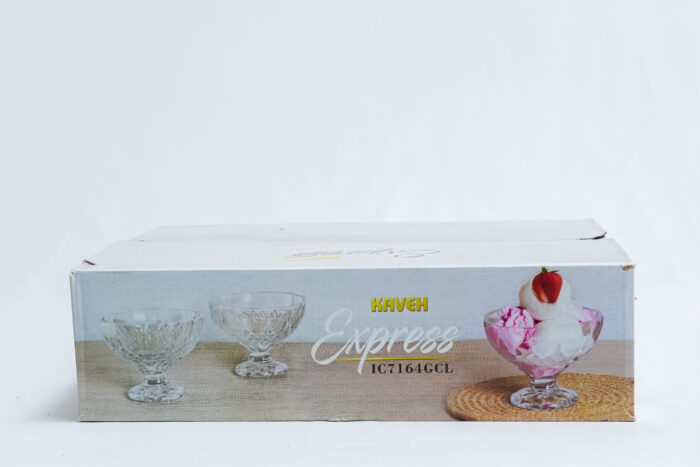 6-piece glass cup set - طقم أكواب زجاجية 6 قطع gs - 1110110