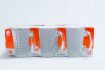 6-piece glass cup set - طقم أكواب زجاجية 6 قطع gs - 1110110