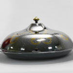 stainless steel serving plate - طبق تقديم من الفولاذ المقاوم للصدأ 40 سم من براديب ساجيدا - أنيق ومت耐