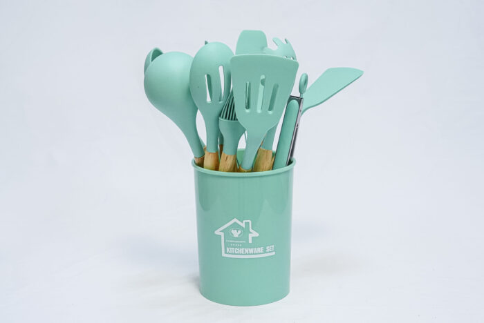 silicone kitchen tool set - طقم أدوات مطبخ سيليكون 12 قطعة