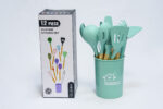 silicone kitchen tool set - طقم أدوات مطبخ سيليكون 12 قطعة